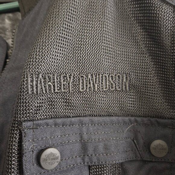 HARLEY-DAVIDSON MIXED MEDIA JACKET w/LINER BLACK MESH WOMENS 2XL 98112-23VW NWT - Picture 3 of 9
